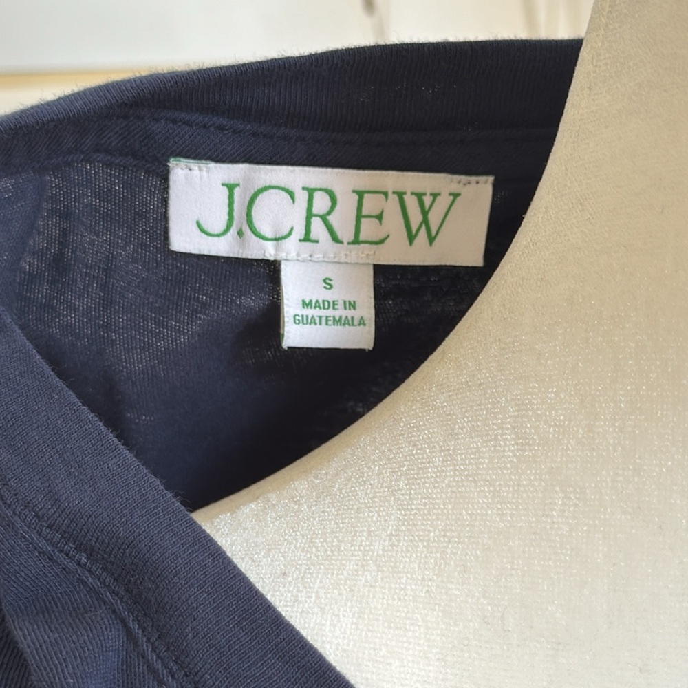 JCrew- Knit Broken-in-Jersey-Tiered Mini Dress - Picture 7 of 10